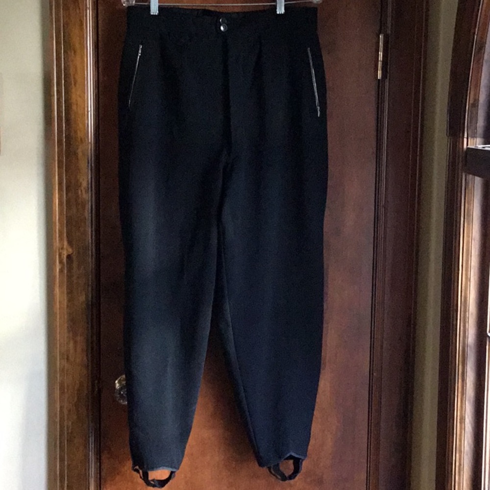 Vintage European men’s BLACK WOOL SKI PANTS* 32/34. - Picture 6 of 12